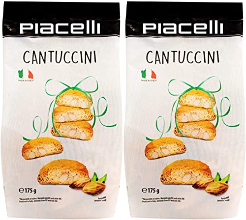 Piacelli Cantuccini Almond Biscotti Pack of 2 (2x175g)