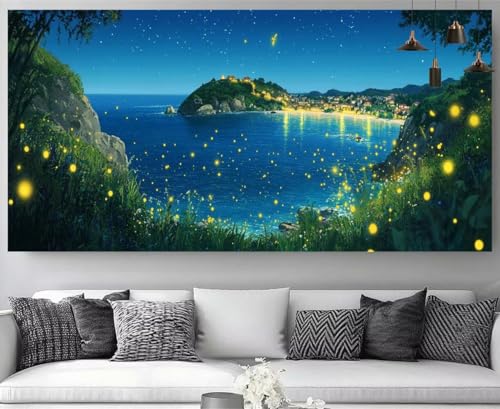 Diamond painting 100x300cm Mer Égée : créez de vos mains vos plus beaux souvenirs de vacances