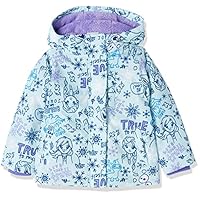 Amazon Essentials Disney | Marvel | Star Wars | Frozen | Princess Girls' Warm Puffer Coat (Previously Spotted Zebra)