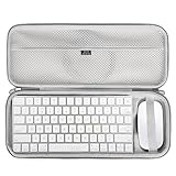  Aproca Étui de rangement rigide de voyage pour Apple Wireless Magic Keyboard 2 - MLA22LL/A et Apple Magic Bluetooth Mouse 2 - Gris