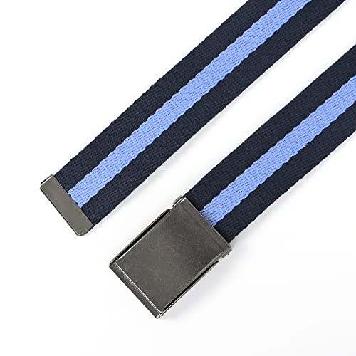 Image of Mile High Life Canvas Web Belt | Cut to Fit Up to 52 inch | Flip-Top Matte Silver Nickel Buckle 12 Colors