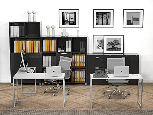 Shw 48-Inch Mission L-Shaped Home Computer Desk, White #TOP5