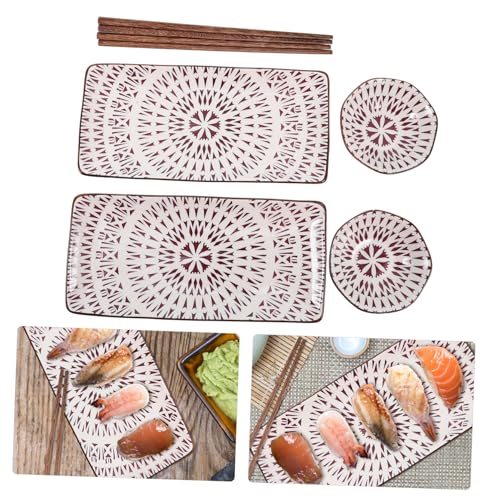 Set 2 Platos Japoneses Cerámicos para Sushi miniatura 4