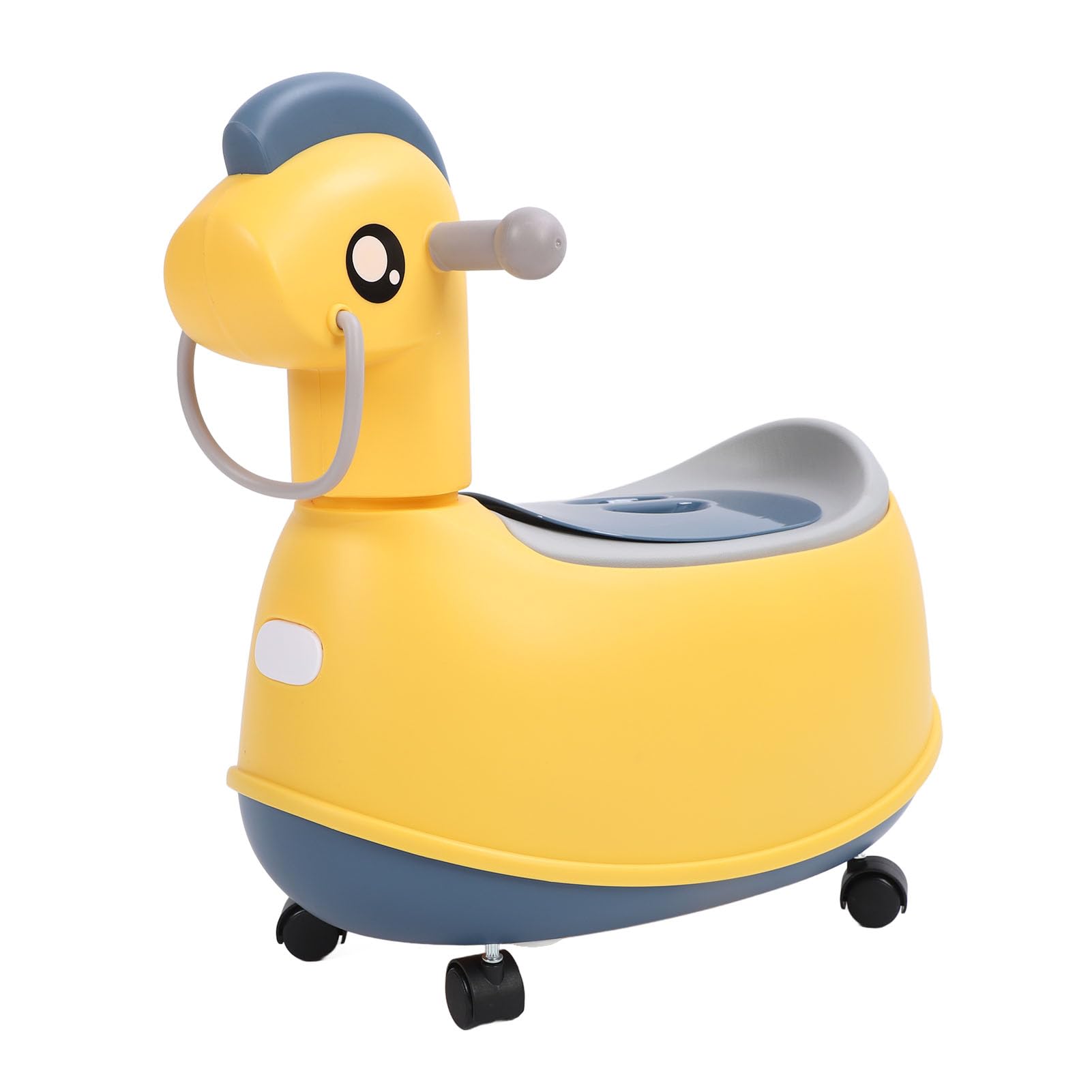 EMUKOEP Inodoro Portátil para Niños Pequeños en Forma de Coche de Caballo de Madera, Inodoro para Niños Estable y Seguro, Perfecto para Viajes y Entrenamiento para Ir Al Baño, Material No Tóxico