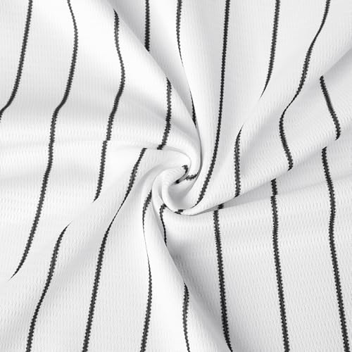 Camiseta de béisbol blanca, manga corta, lisa, para hombre y mujer (XL) miniatura 7