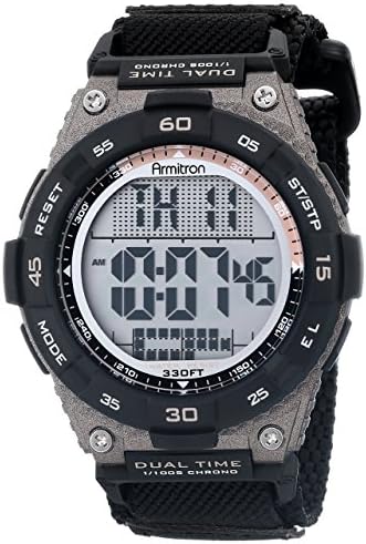 Armitron Sport Men's 40/8330BLK Sport Watch with Black Nylon Strap