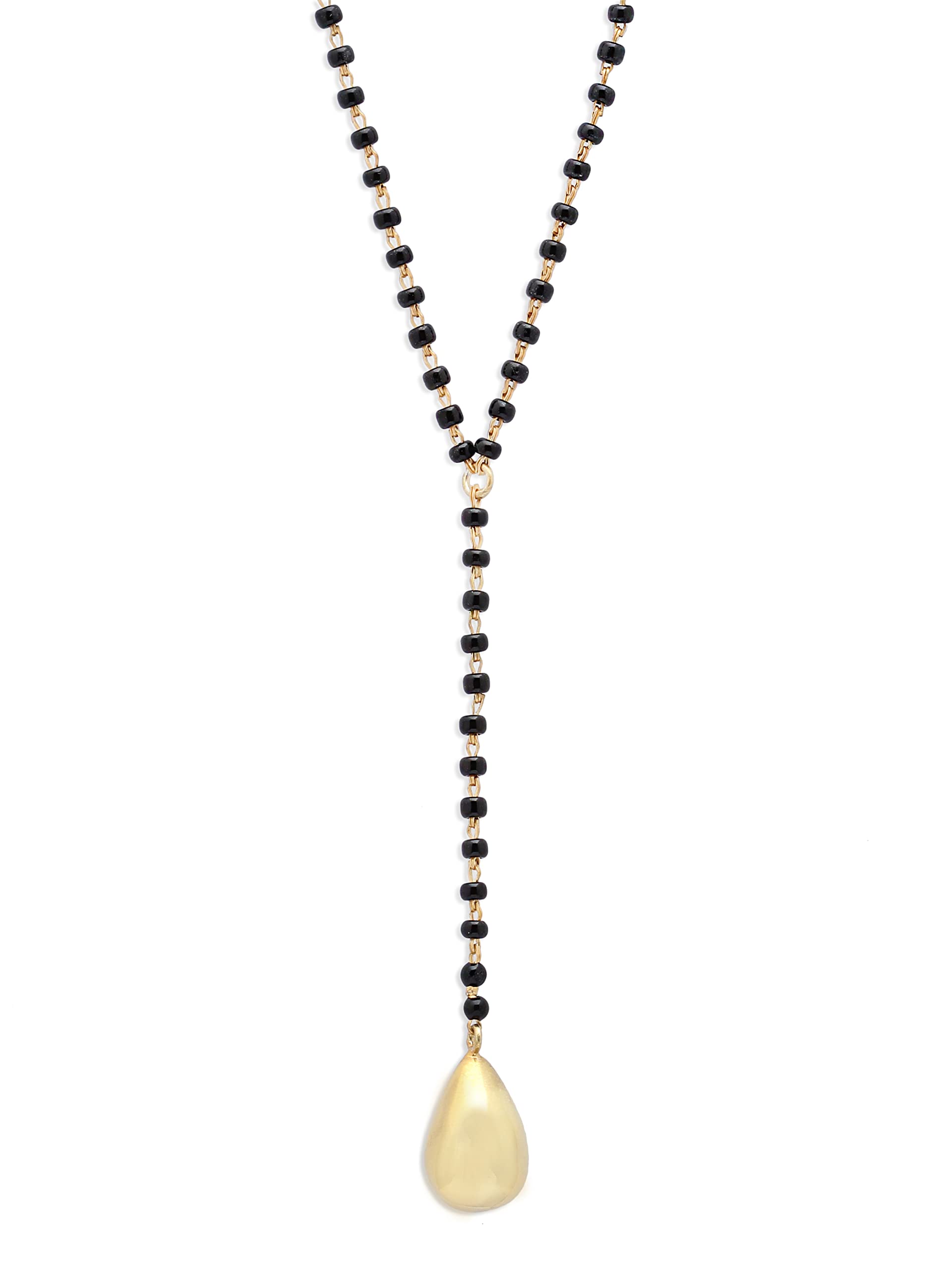 Unniyarcha Silver Mangalsutra for Women - 11 Inch, Gold Plated Golden Drop Mangalsutra Chain, 925 Sterling Silver Jewellery for Her, Perfect Marriage Anniversary Gift for Wife, Oxidised Mangalsutra (B0B65CZ6NY) Amazon Price History, Amazon Price Tracker