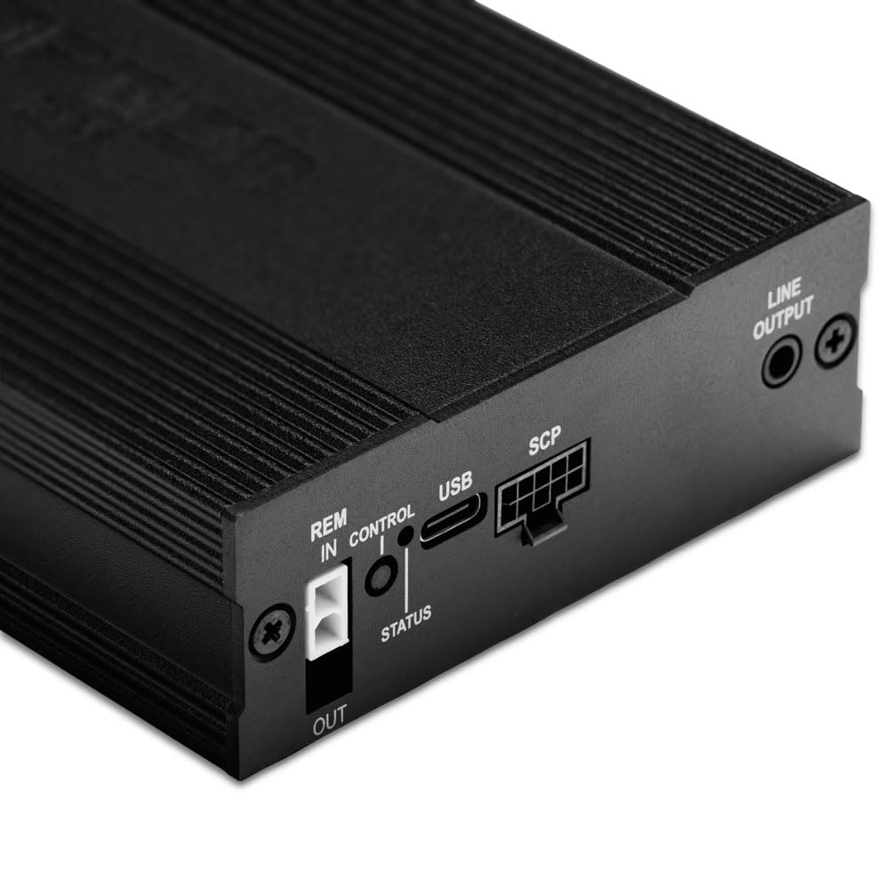 OPTION AIR-D4 4-kanałowy wzmacniacz kompatybilny z pojazdami BMW z fabrycznym systemem dźwiękowym HiFi SA676 – wzmacniacz mocy Plug & Play Class-D do pojazdów BMW serii E i F do 2018 r., bez modułu