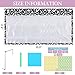 Resurhang Back to School Counting The Days with Base Ten Pocket Chart Place Value, Counting Caddie Pocket Chart for Classroom Bulletin Board School or Home Decor, 4 Hooks(Black,Composition Notebook)
