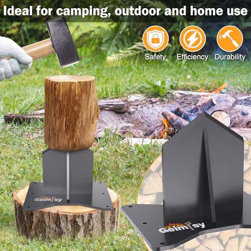 GanFindX Firewood Kindling Splitter - Heavy Duty Ax for Efficient Firewood Cutting, Portable and Ergonomic Design for Easy Use, Perfect for Camping and Outdoor Firewood Preparation - Thumbnail 3