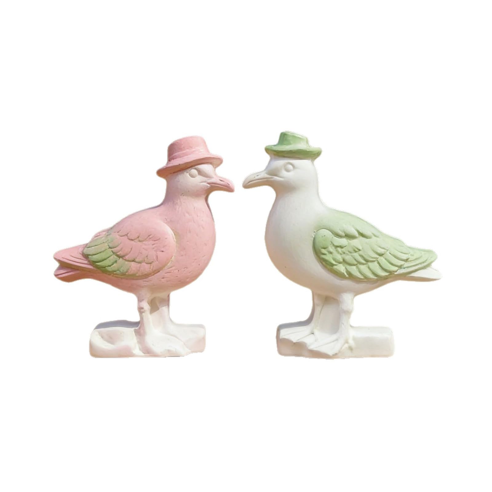 Kalttoy 2Pcs Bird Silicone Molds Easy Demold Temperature Resistant Multipurpose Silicone for Epoxy Resin Soap Hat Wearing Gannet Cast