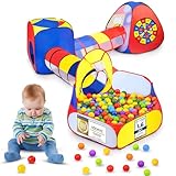 all Kids United® Tienda de campaña con túnel, Piscina de Bolas, túnel...