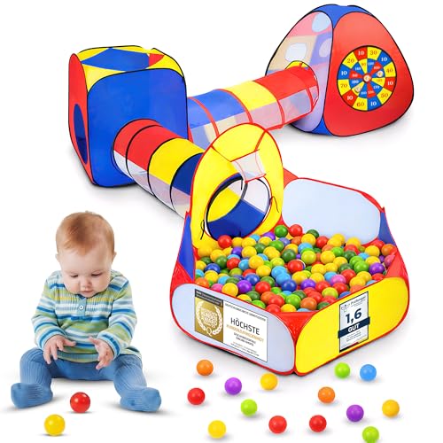 Casa de juegos pop-up XXL con nailon resistente y costuras dobles para niños