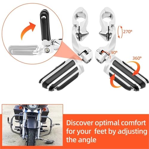 Repose-Pieds Route 31,7 Cm Courts Ajustables pour Soulager les Jambes en Kawasaki