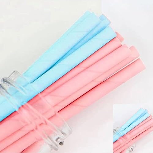 Miniatura 10 de Paquete de 150 pajitas de papel de San Valentín con corazones de oro rosa  Palitos biodegradables para tartas para bodas, cumpleaños, aniversarios y