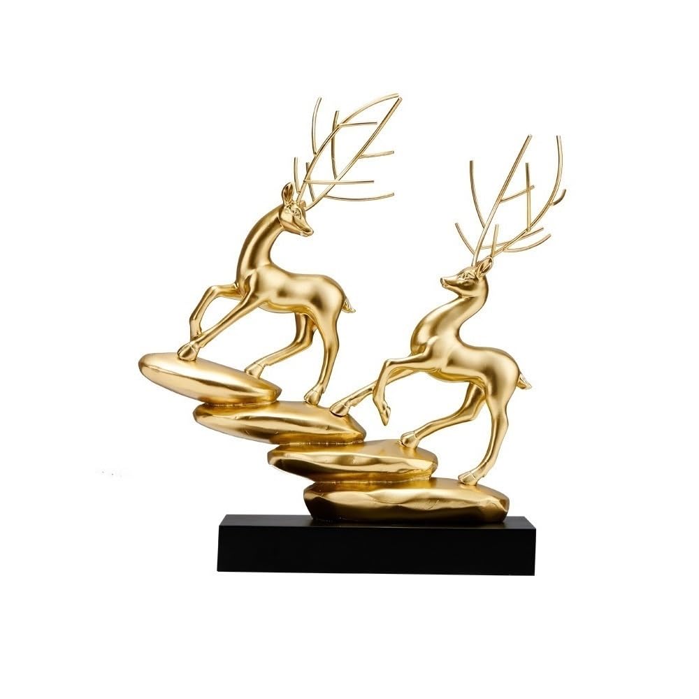 Wqqyu6hkf One Color Table Decorations Modern Simple Deer Ornaments Wine Cabinet Decoration Living Room Porch Light Luxury Office Desktop Housewarming Gift Art Statue