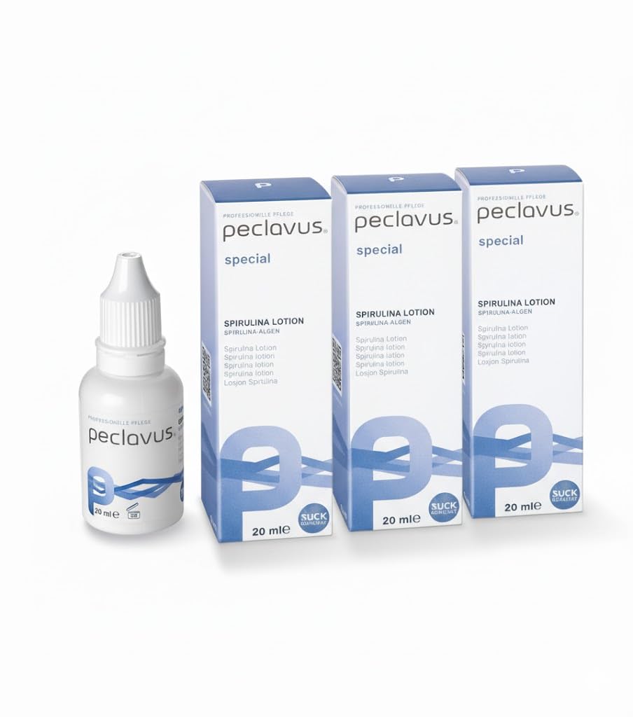 Peclavus PODOmed Spirulina Lotion - Pflegende Nagellotion zur Unterstützung der Nagelregeneration - 60 ml (3x 20 ml)