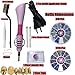 SOLASTA Hotfix Rhinestone Applicator Tool Kit, Bedazzler Kit with 7 Tips, Wax Picker Pencil, Tweezers, 2344 PCS Crystal Rhinestones for Clothes, Fabric, DIY Crafts & Jewelry