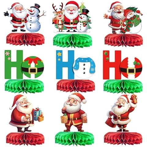 Yavxzvbw Christmas Honeycomb Centerpieces Cover
