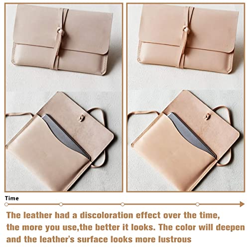 Thick Leather Sheets For Crafts Tooling Leather Square Veg Tan Leather 1.8-2.1Mm Full Grain Leather Pieces Genuine Cowhide Leather For Crafts Sewing Hobby Workshop 6"X12" #TOP5