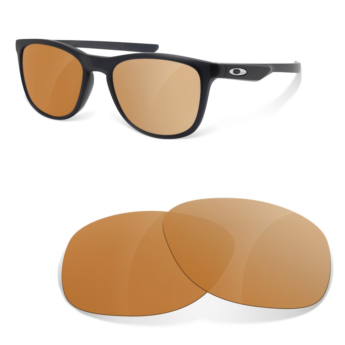 Kompatibel Ersatzgläser für Oakley Trillbe X, Polarisierte Braun