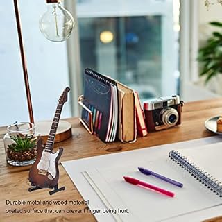 Guitare électrique Miniature, Mini Guitare électrique de 7,1 Pouces de Long pour Un Usage Domestique - Les Beatles, Paul McCartney, John Lennon, RIngo Starr, George Harrison Guitare électrique Miniature, Mini Guitare électrique de 7,1 Pouces de Long pour Un Usage Domestique – Image 4