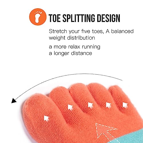 AONIJIE Five Toe Socks for Men and Women High Performance Running Socks Breathable Five Finger Socks for Hiking Cycling3