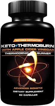 Advanced Bionetix ThermoBurnTM Ketosis Activator Keto Supplement + Apple Cider Vinegar Capsules Thermogenic Weight Loss. ACV Pills Work Synergistically Hunger Control, Detox, Diet Pills that Work