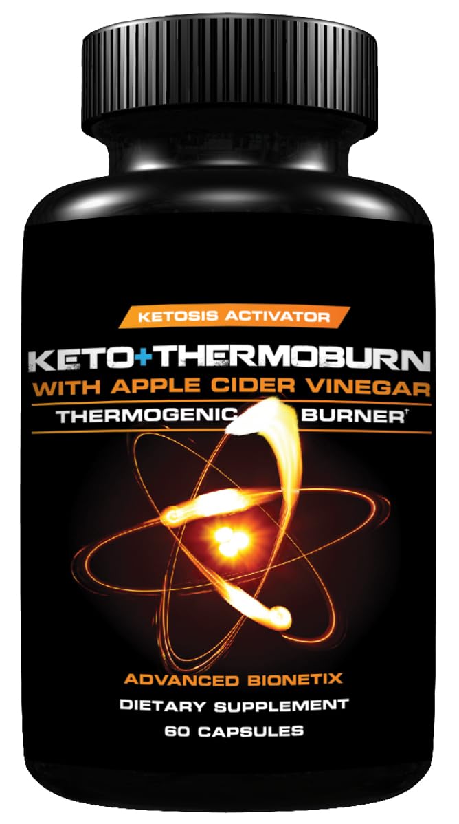 Advanced Bionetix ThermoBurn™ Ketosis Activator Keto Supplement + Apple Cider Vinegar Capsules Thermogenic Weight Loss. ACV Pills Work Synergistically Hunger Control, Detox, Diet Pills That Work