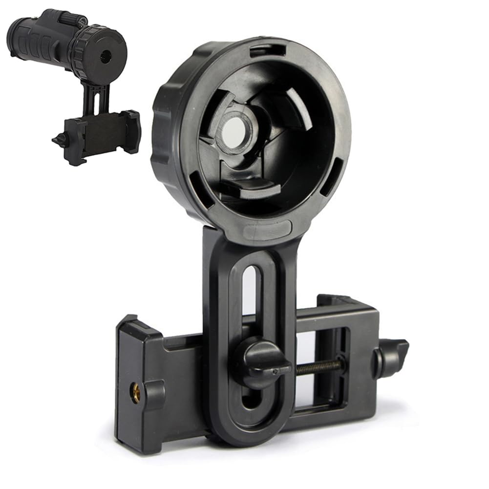Adjustable Smartphone Telescope Adater, Univsesal Phone Mount Compatiable with Monoculars, Binoculars, Telescope, Spotting Scope