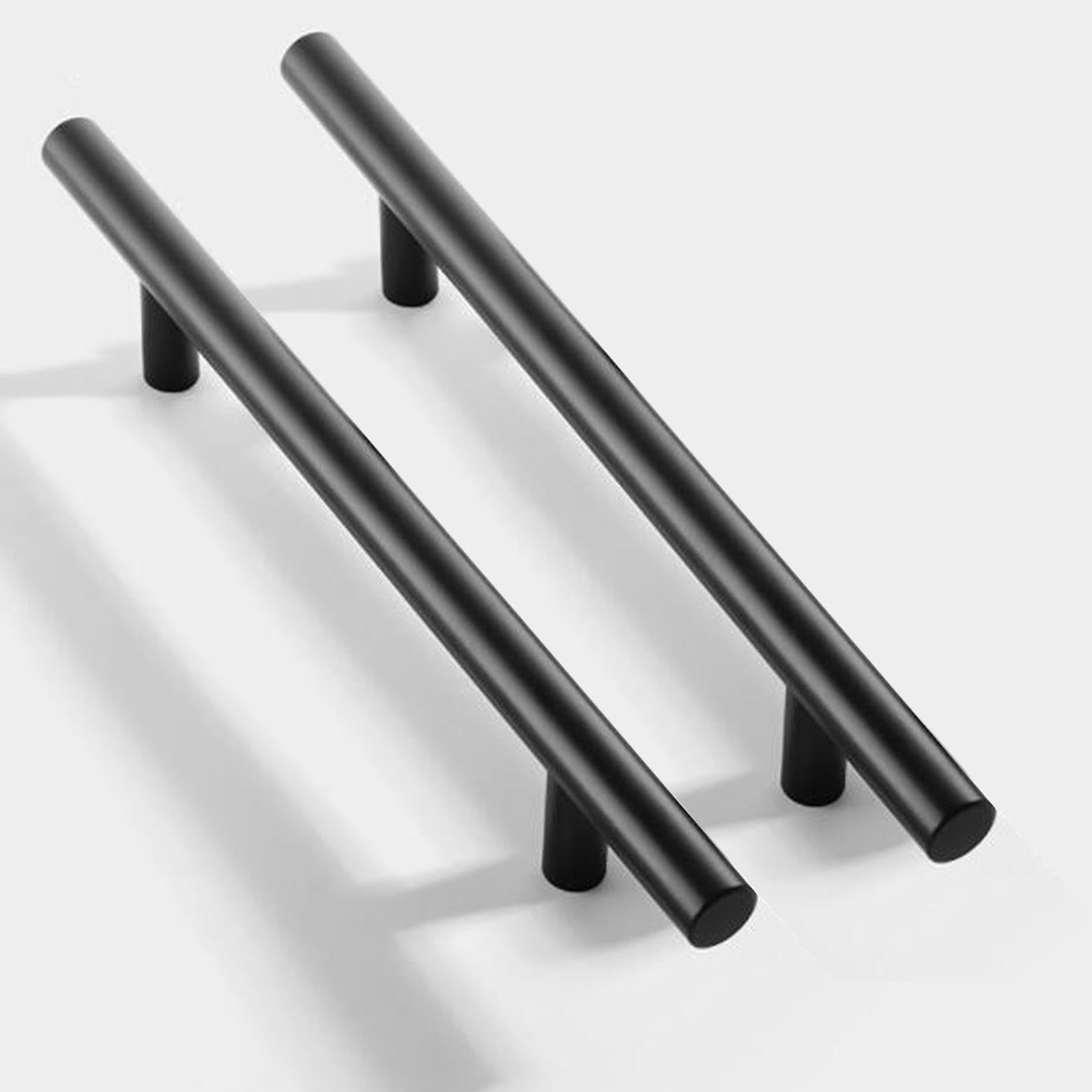 Kast trekhandgrepen, verborgen handgrepen, zwarte lade trekgrepen 2 stuks kast deurgrepen verborgen slaapkamer meubels trekt keuken kast handvat trekt, aluminiumlegering (lengte 200 mm) (kleur: zwart