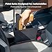 EAMIRUO Car Gun Safe - Quick Access Vehicle Handgun Safe with Fingerprint & Keypad & Key, Pop Up Biometric Gun Safe for Car and Bedside, Rapid Deployment Vehicle Gun Storage