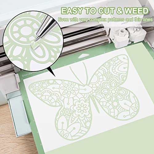 Vinyle adhésif permanent VINYL FROG kaki mat (30,5 cm x 3 m) pour machine de découpe