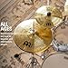 Meinl 14” Hihat (Hi Hat) Cymbal Pair – HCS Traditional Finish Brass for Drum Set, Made In Germany, 2-YEAR WARRANTY (HCS14H)