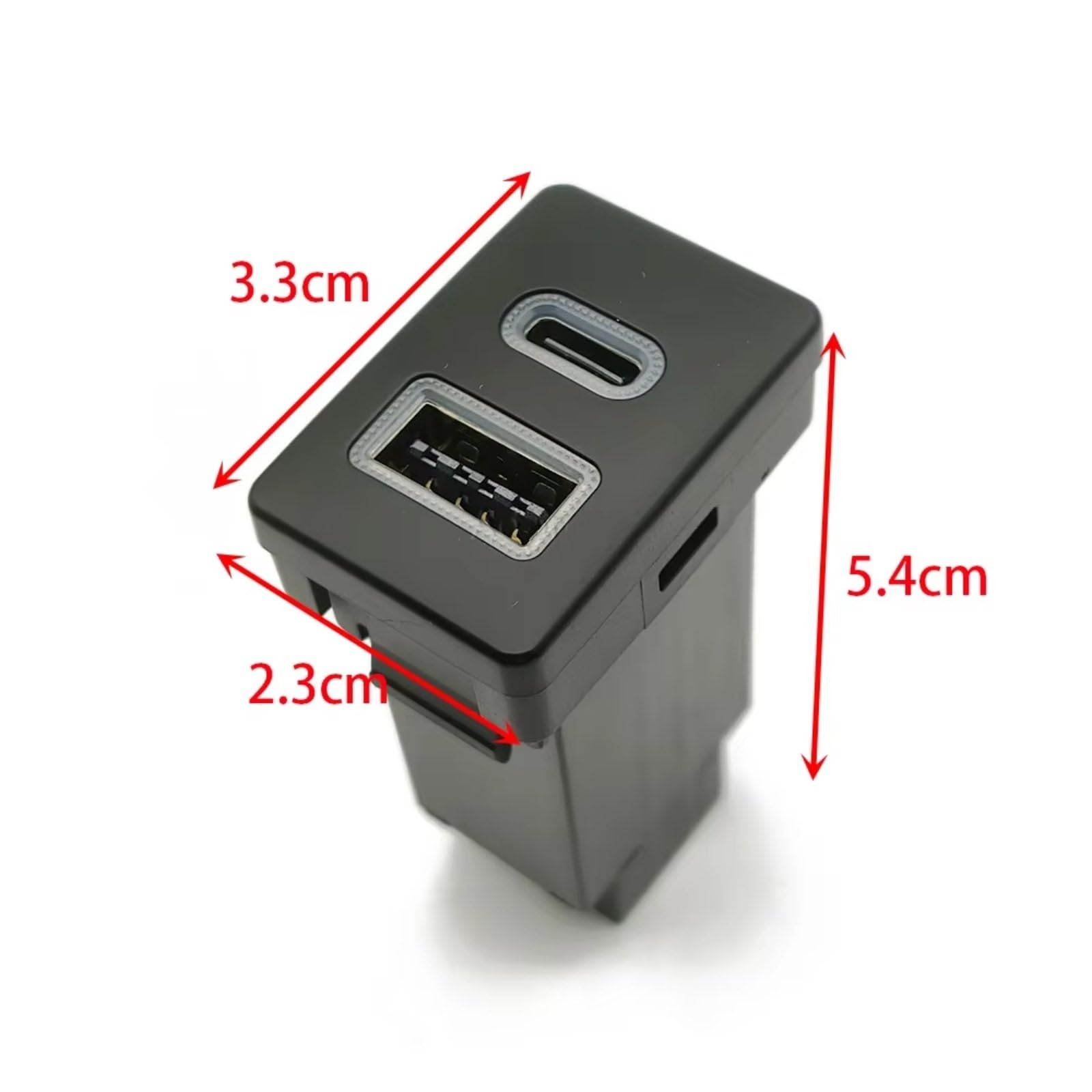 Compatible Con Toyota Para Corolla Para Prado Adaptador Audio USB Carga Rápida PD QC3.0 U-disk Flash Socket 12V 24V Impermeable Puerto USB AUX Jack