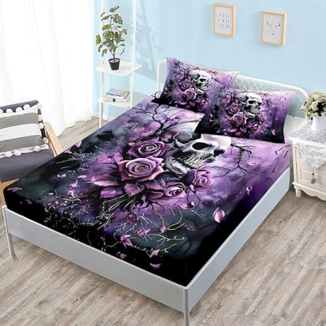 HOSIMA Gaming Bedding Gamepad Fitted Sheet Twin Size and Gamer Bedding Sets for Boys Used to Gamer Room Decor,1 Fitted Sheet+2 Pillowcases.