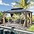 YITAHOME 10x13FT Gazebo Polycarbonate Hardtop Double Roof Canopy Outdoor with Netting and Shaded Curtains, Aluminum Frame for Patio, Backyard, Deck and Lawns, Brown