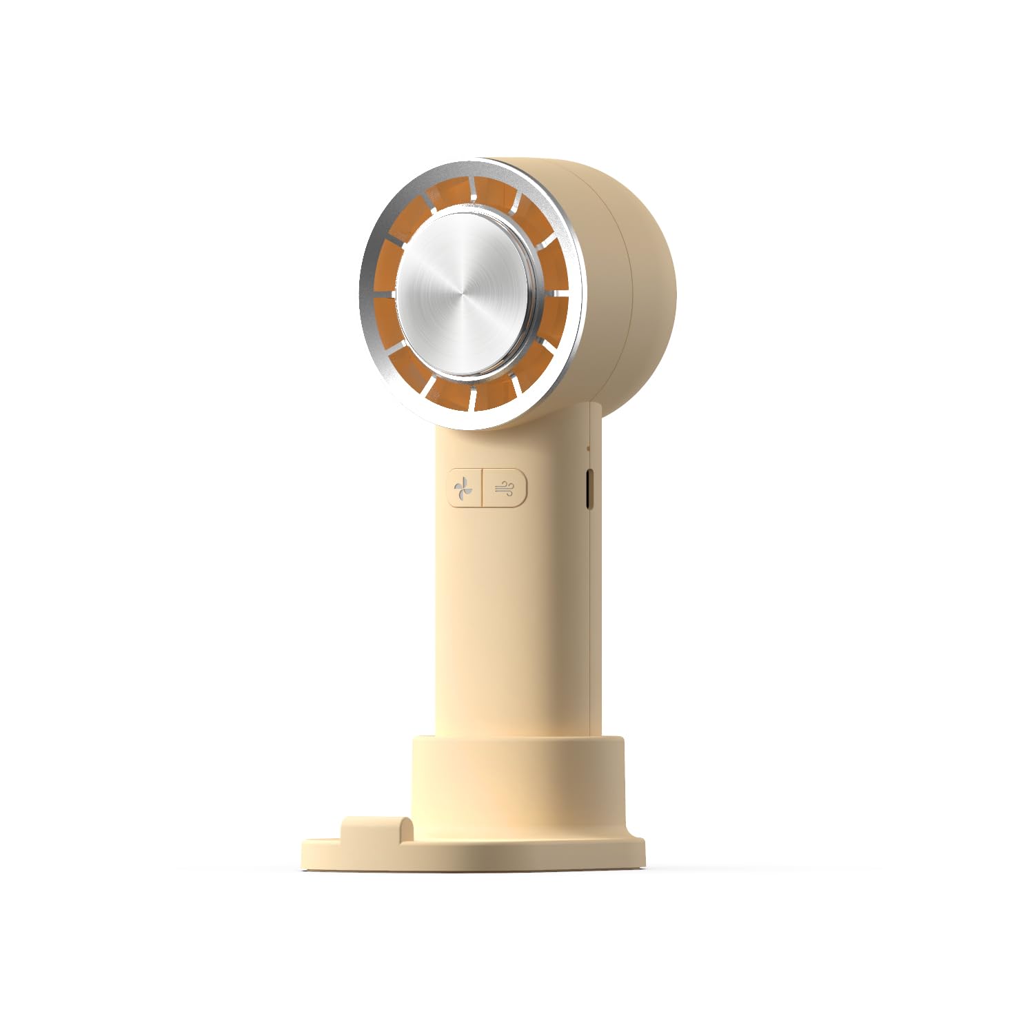 Dravina Mini Portable Fan| Ice Cooling With 3 Speed Feature & Mobile phone Holder For Indoor-Outdoor Use| Small Hand Fan with USB Rechargeable, Travel fan- study fan| Ice Cool Fan- Beige-14cm (B0CXXCRWQH) Amazon Price History, Amazon Price Tracker