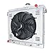3 Row Radiator Shroud Fan For 2006-2012 Chevy Colorado GMC Canyon Hummer H3 H3T, Replacement Radiator, aluminum radiator, Radiators