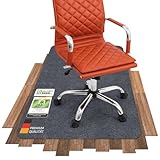 COSYLAND Bodenschutzmatte, Stuhlmatten Bürostuhlunterlage, Multifunktionaler Stuhlteppich, Büromatte für zu Hause, Büro,Grau