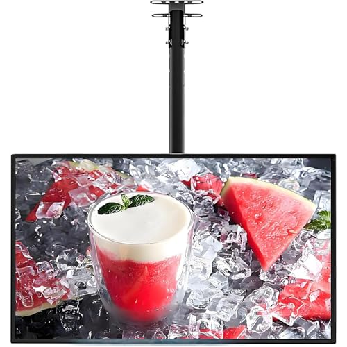 COAKUE Menú electrónico, menú Digital para restaurantes con Pantalla retroiluminada LED, cartelera Luminosa con Marco a presión para Montaje en Pared en cafeterías y Tiendas. 60 * 70cm-Horizontal