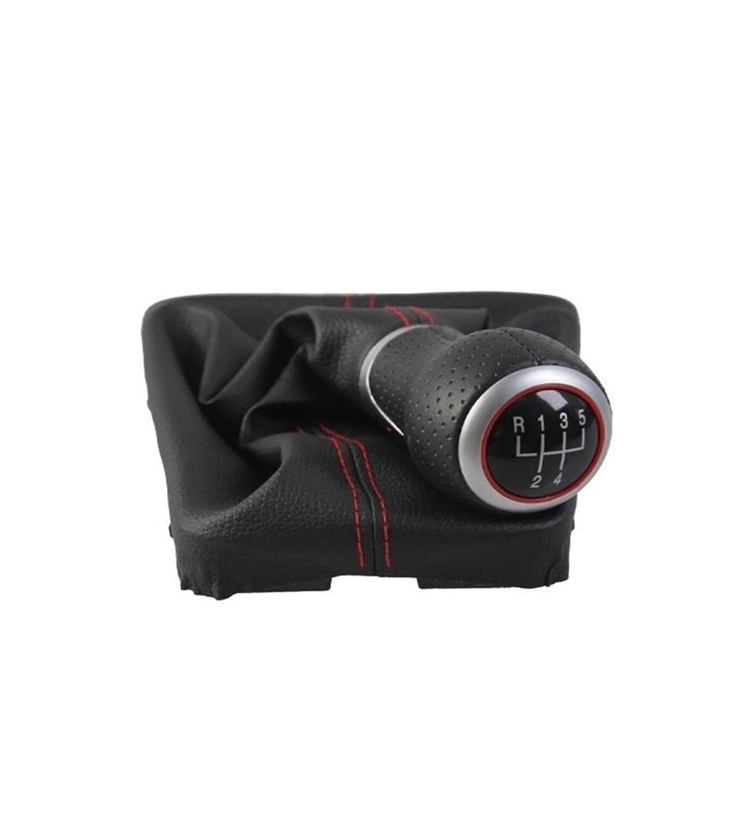 Conyuo Red Car Shift Knob For Audi A5 8T Q5 8R S Line 2007-2015 Manual Transmission Shift Knob Head Rod Direct Replacement