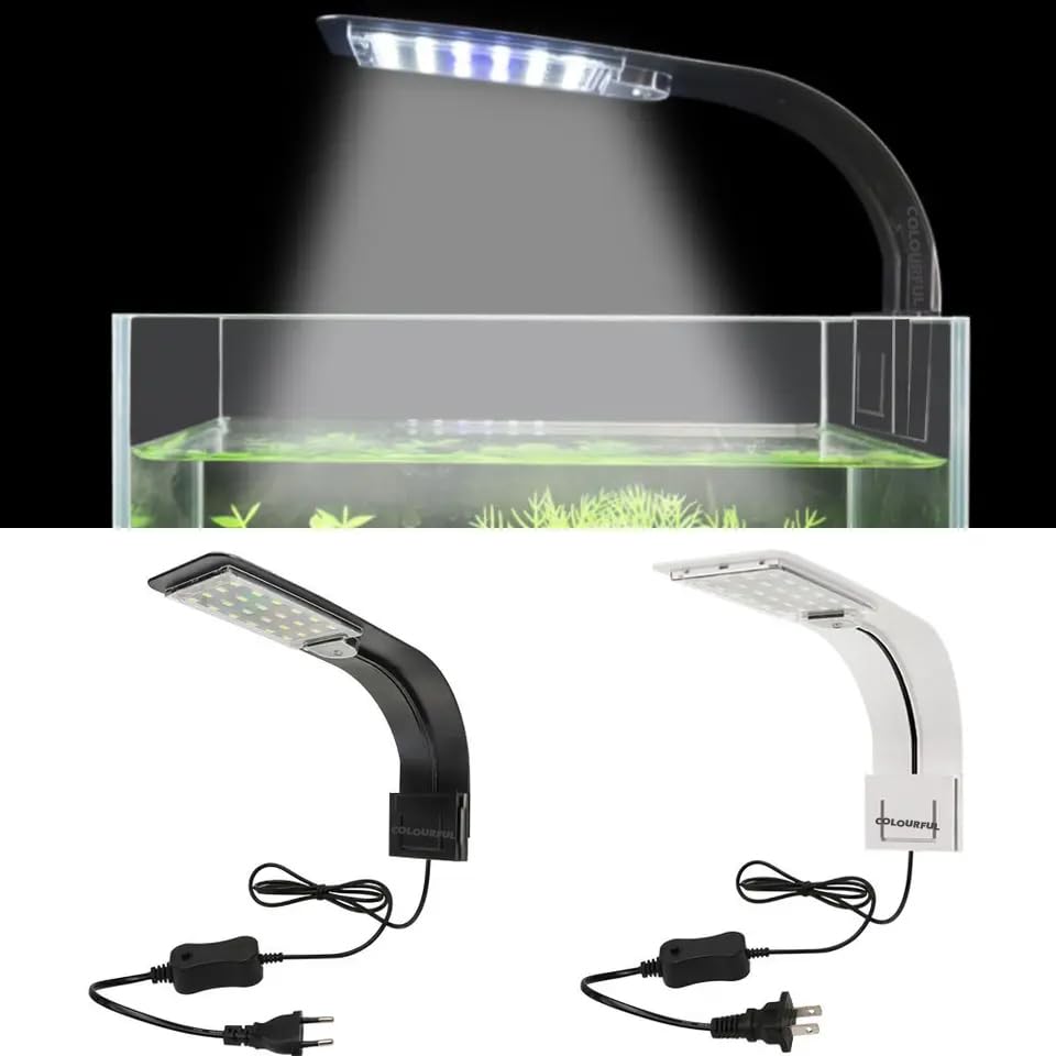 COLOURFUL - Extreme Slim Led Aquarium Light | Plants Grow Lighting Creative Clip-On Lamp | X Series LED (Black, X5-10W - Suits for 1-2.5Ft Tank) (B0CKNK9YV8) Amazon Price History, Amazon Price Tracker