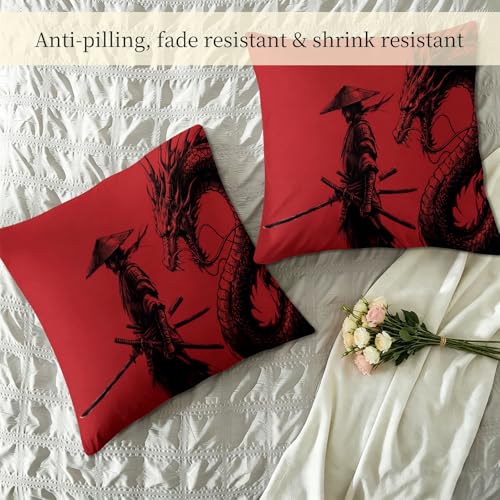 Edredón sin Houss de 200x200 cm reversible rojo con 2 fundas de almohada 6