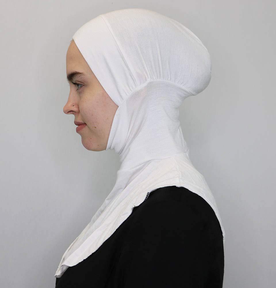 Modefa Ninja Hijab Bonnet Underscarf Cap (White)
