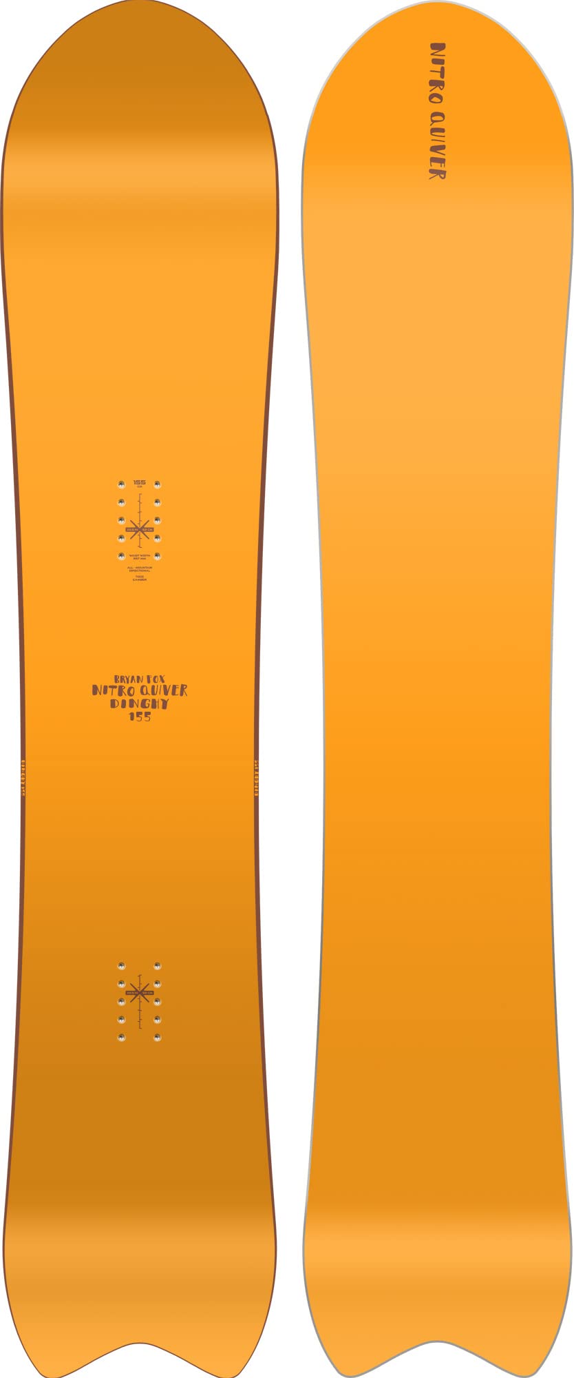 Nitro Snowboards Dinghy BRD 23 Men's Large Compact Powder Board Sports & Outdoors