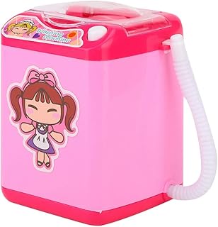 Demeras Pinceau de Maquillage électrique nettoyant Dispositif éponge brosses laveuse Mini Simulation Machine à Laver pour Artistes maquilleurs pour girfriends pour Salon de beauté(Pink)