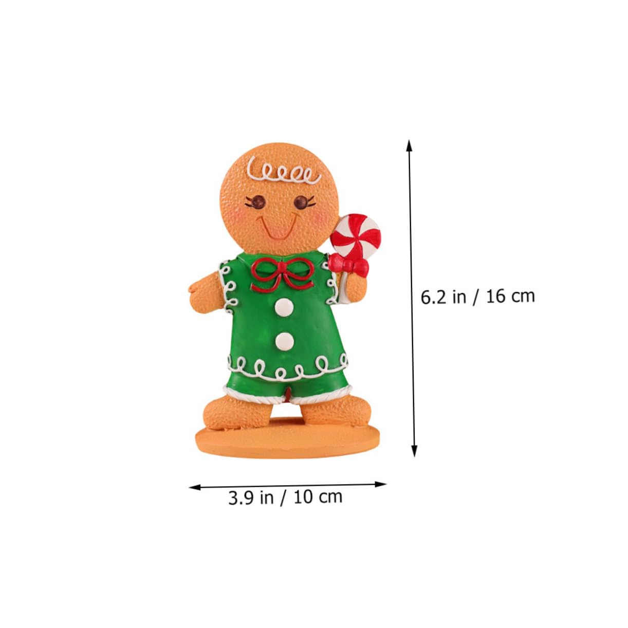 2piezas Adorno De Mesa De Jengibre Navideño Centro De Mesa De Navidad Decoración De Gingerbread para Celebraciones Festivas y Infantiles