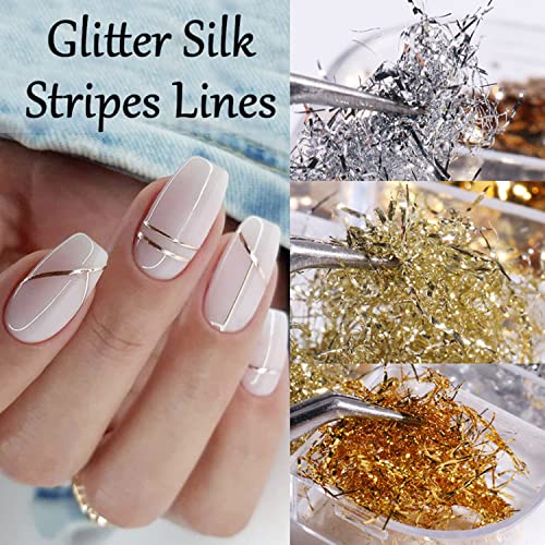 Glitter Nail Art Foils Flakes, Holographic Sparkly Ultra-Thin Aluminum Foil Nail Art Flakes Design, Laser Nail Sequins Acrylic Supplies For Women Manicure Charms Decorations, Diy 3D Nail Art Tips #TOP1