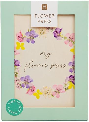 Miniatura 2 de Talking Tables Kit de prensa de flores de madera para suministros de arte y manualidades o decoración de tarjetas, conserva un recuerdo especial,